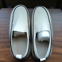 新品 24.5cm レディース スニーカー ホワイト シューズ 靴 カジュアル 識別番号:(934-Z)の画像