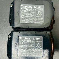 🔴【ジャンク】【非対面】makita マキタ 純正バッテリー 2個の画像