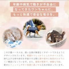 犬　歩行補助ハーネス　介護ハーネス　胴衣型の画像