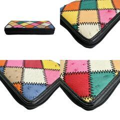 オーストリッチ LB-5055 長財布 マルチカラー  ostrich マルチカラー ラウンドファスナーの画像