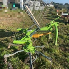 （2）スター ジャイロテッダ MGH2512 トラクター 取付 2連 牧草 集草 反転 撹拌 作業機 ジョイント付 中古 引き取り限定の画像