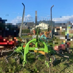 （2）スター ジャイロテッダ MGH2512 トラクター 取付 2連 牧草 集草 反転 撹拌 作業機 ジョイント付 中古 引き取り限定の画像