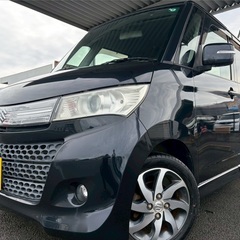 低走行9万キロ台！月々9千円〜分割払い可❗️ 車検2年付き！【名義変更代込み】大人気☆スズキ パレットSW☆Bluetooth対応ナビ付き☆走行中DVD見れます☆ETC付き☆電動スライドドア☆ドラレコ☆スマートキー☆フルオートエアコン☆純正アルミ☆事故修復歴無し☆そのまま乗って帰れます‼️の画像