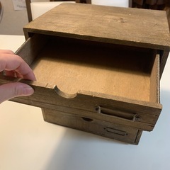 木箱　引き出し　収納　の画像