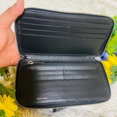 激シブ✨Dior Homme✨ディオールオム✨ラウンドジップ✨本革✨財布✨総柄✨の画像