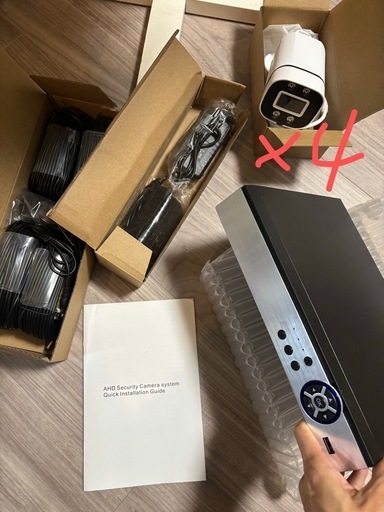 防犯カメラ4個セット AHD Security Camera system