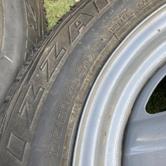 ジムニー　スタッドレスタイヤ4本セット　純正ホイールリペイントの画像