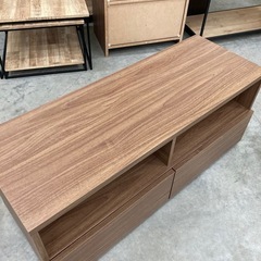 【kj197】美品 ニトリ　横幅120cm テレビボード TV台 ローボード 収納 ウォールナット調　　検)一人暮らし　ファミリー　冷蔵庫　洗濯機　オフィス　事務　テーブル　ラック　収納　家具　ソファ　キッチンの画像