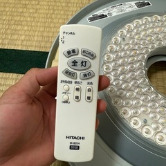 HITACHI LEDシーリングライト 細かく調光可能の画像