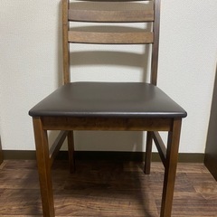 【格安✨】ダークブラウンのダイニングテーブル＆椅子4脚セット（相模原市南区、引取り）の画像