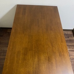 【格安✨】ダークブラウンのダイニングテーブル＆椅子4脚セット（相模原市南区、引取り）の画像