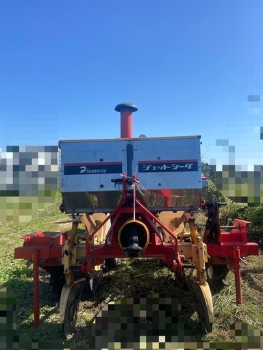 タカキタ ジェットシーダ コーン播種機 JS2102 ジョイント付 2条 中古 引き取り限定