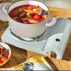 《新品未使用》ブルーノ　カセットコンロスリム　ＢＯＥ095 グリーンの画像