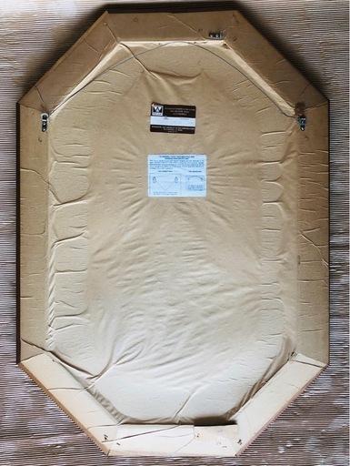 アンティーク 壁掛け鏡 八角形ミラー