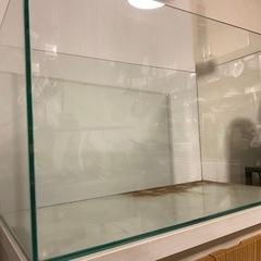 割れあり〇60cmフレームレス規格水槽 の画像