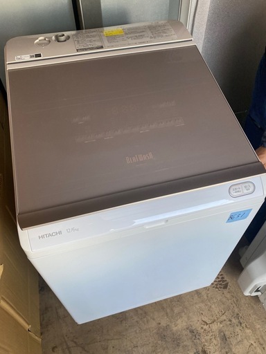 NO B631?福岡市内配送設置無料✨?縦型洗濯乾燥機 ビートウォッシュ シャンパン BW-DKX120F-N [洗濯12.0kg /