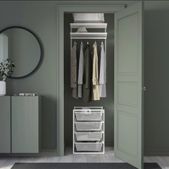 希少 廃盤 IKEA JONAXEL ヨナクセル メッシュバスケット ブラックの画像