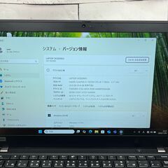 美品＞0498 Thinkpad T14s 16GB/SSD256 office2024 第10世代ノートパソコン　Win11の画像