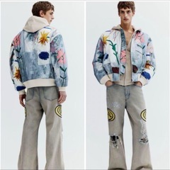 バスキア×H&M✨BASQUIAT✨ボンバージャケット✨新品✨タグ付き✨MA1の画像