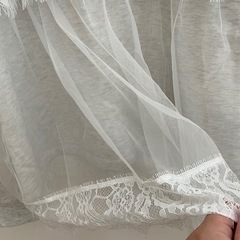 LL 長袖 チュール付きの画像