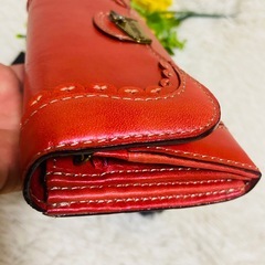 未使用✨牛革✨ANNA SUI✨アナスイ✨財布✨レザーウォレット✨ゴールド金具✨の画像