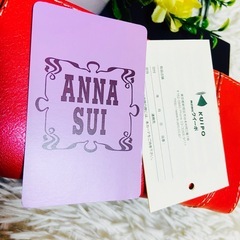 未使用✨牛革✨ANNA SUI✨アナスイ✨財布✨レザーウォレット✨ゴールド金具✨の画像