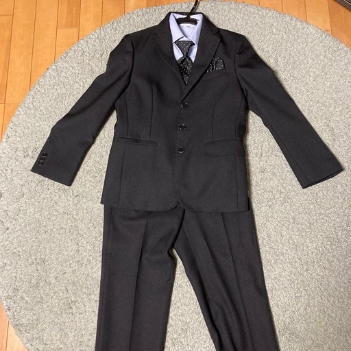 150cm フォーマルスーツセット　ブラック