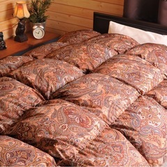 高級羽毛布団 掛け布団 ダブル フィールサーモ ロイヤルゴールドラベルの画像