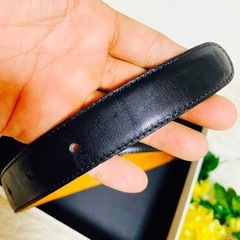 箱付き✨CELINE✨セリーヌ✨ヴィンテージ✨ロゴ金具✨レザーベルト✨ブラック✨の画像