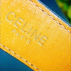 箱付き✨CELINE✨セリーヌ✨ヴィンテージ✨ロゴ金具✨レザーベルト✨ブラック✨の画像