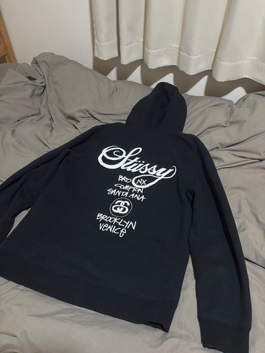 stussy ステューシー パーカー 黒 Mサイズ