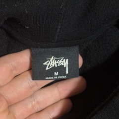 stussy ステューシー パーカー 黒 Mサイズの画像
