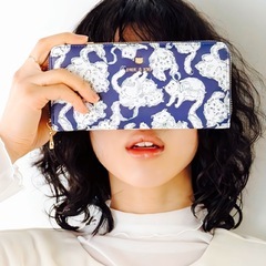 新品✨PAUL & JOE✨ポールアンドジョー✨財布✨ラウンドファスナー✨ネコ柄の画像