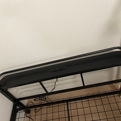 ニトリシングルベッドフレーム棚付きの画像