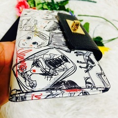 IANNE✨イアンヌ✨財布✨フェイス柄✨ナタリー✨ロングウォレット✨総柄✨人気の画像