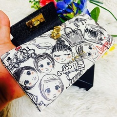 IANNE✨イアンヌ✨財布✨フェイス柄✨ナタリー✨ロングウォレット✨総柄✨人気の画像