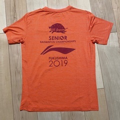 Li-ning バドミントンTシャツ　Mサイズ②の画像