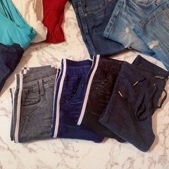 【合計11着】暖パンなどレディース冬服まとめ売り★ボトムス11着★S〜Mサイズ★裏起毛デニムパンツや新品タグ付きスラックスなど★の画像