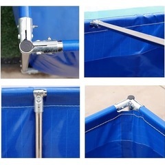 【新品未使用】プール池 大型水槽(2.5m×1.5m×1m)の画像