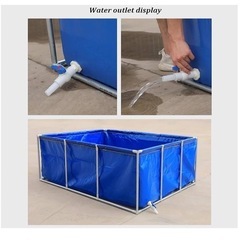 【新品未使用】プール池 大型水槽(2.5m×1.5m×1m)の画像