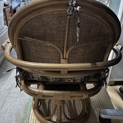 籐の椅子の画像
