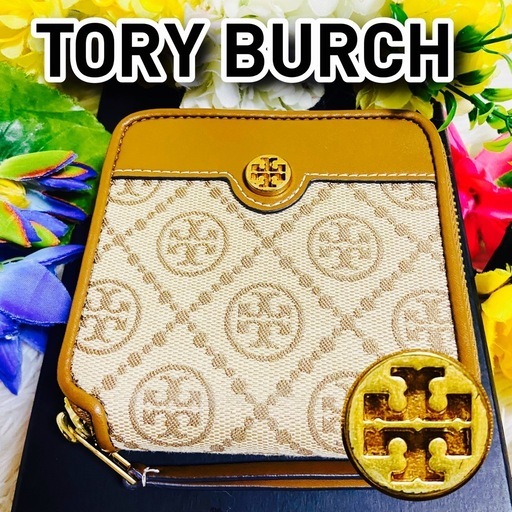 極美品✨TORY BURCH✨トリーバーチ✨財布✨モノグラム✨ジャガード✨限定