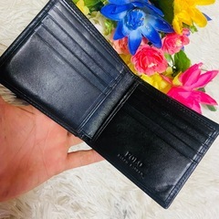 本革✨RALPH LAUREN✨ラルフローレン✨財布✨ポロベア✨レザー✨二つ折りの画像