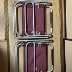 キャンプチェア二脚セット　キャプテンスタッグの画像