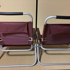 キャンプチェア二脚セット　キャプテンスタッグの画像