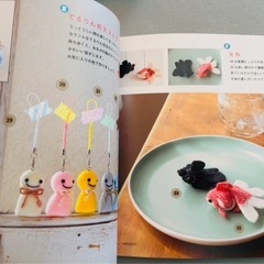 フェリシモ未使用キット☆さくさくニードルフェルトふんわり森の動物たち&羊毛本2冊の画像