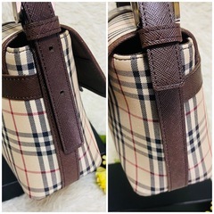 BURBERRY✨バーバリー✨ショルダーバッグ✨肩がけ✨ノバチェック✨レザー✨の画像