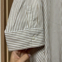 （タグ付き）UNIQLO エクストラファインコットンAラインワンピース（七分袖）の画像