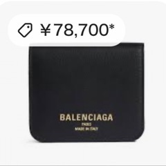 現行品✨本革✨BALENCIAGA✨バレンシアガ✨財布✨レザー✨ブラック✨ロゴの画像