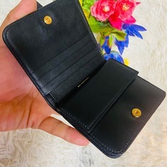 現行品✨本革✨BALENCIAGA✨バレンシアガ✨財布✨レザー✨ブラック✨ロゴの画像